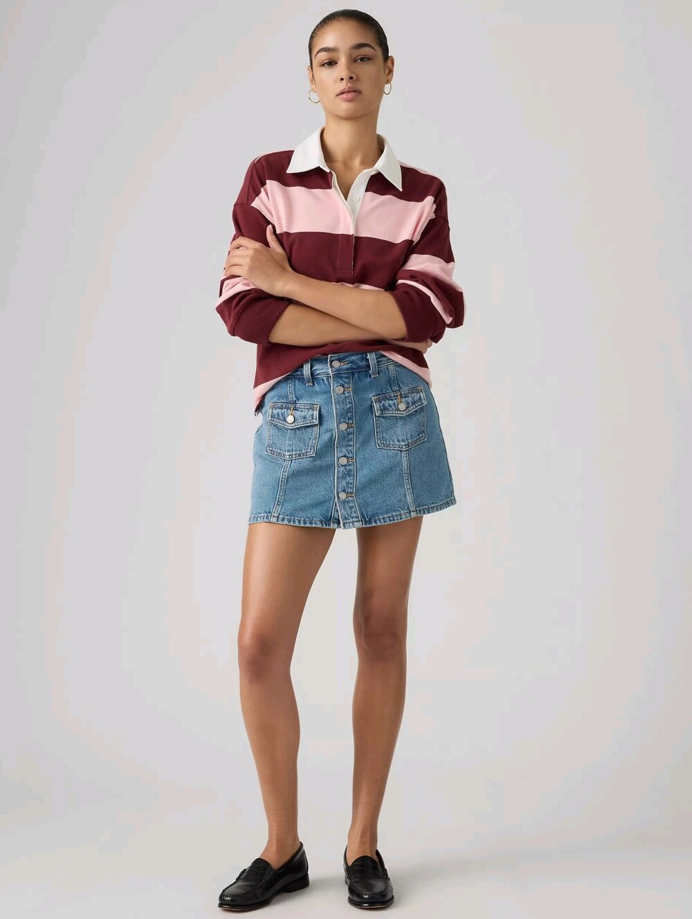 NWT! Levi's Premium Denim Mini Skirt